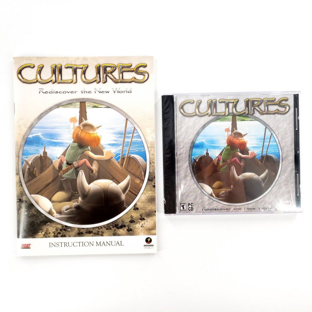 Cultures: Rediscover the New World Jewel Case (PC) w/ Manual Brand New Sealed